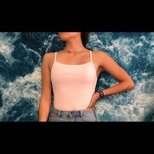 •Forever21 light pink one-piece 💧⁣